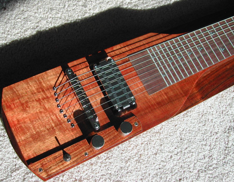 Lap Steel Guitar Slide Guitar 8 String KOA Veneer KIT