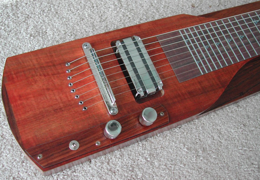 Lap Steel Guitar Slide Guitar 8 String KOA Veneer KIT