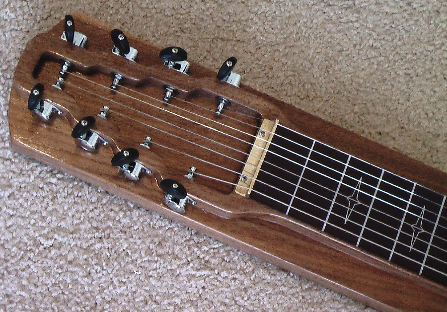 Lap Steel Guitar Slide 8 String American Walnut Alumitone